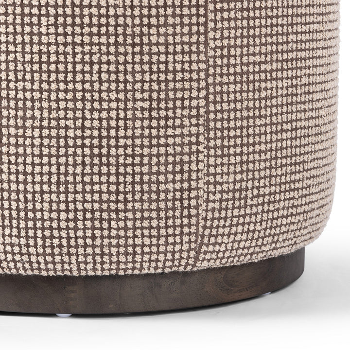 Sinclair Round Ottoman - Barrow Taupe