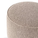 Sinclair Round Ottoman - Barrow Taupe
