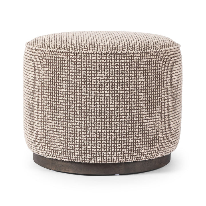Sinclair Round Ottoman - Barrow Taupe