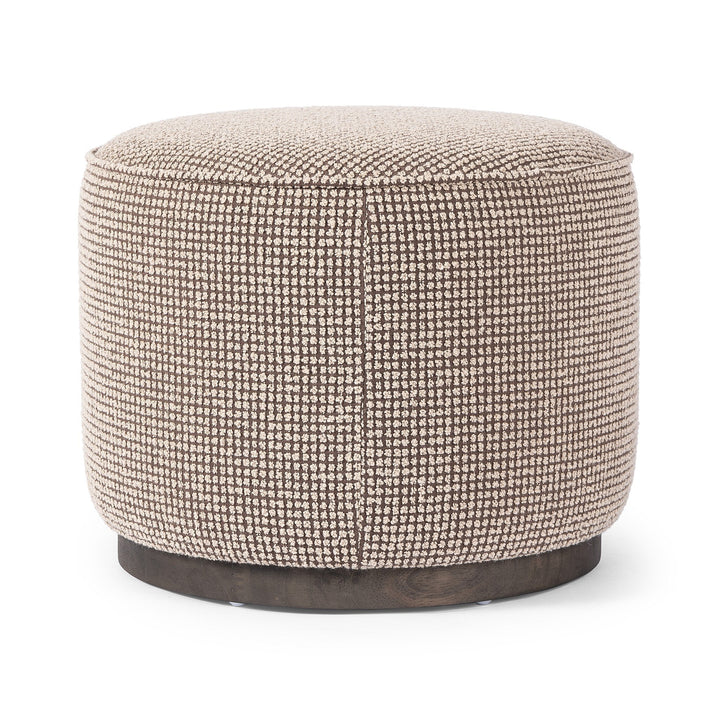 Sinclair Round Ottoman - Barrow Taupe