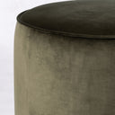 Sinclair Round Ottoman - Surrey Olive