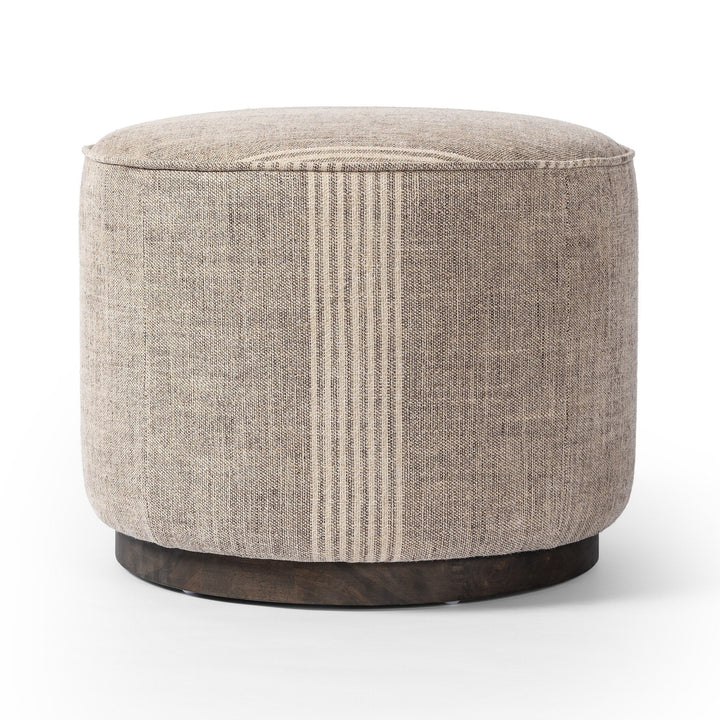 Sinclair Round Ottoman - Manchester Flint