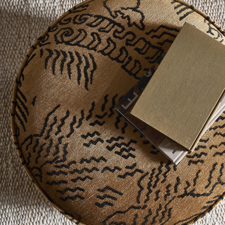 Sinclair Round Ottoman - Balkan Ochre