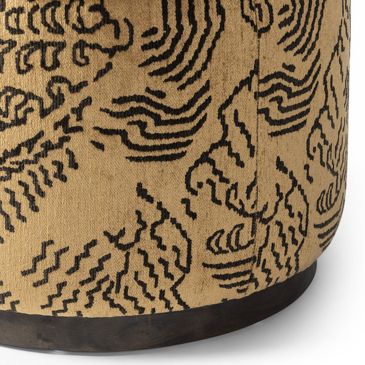 Sinclair Round Ottoman - Balkan Ochre