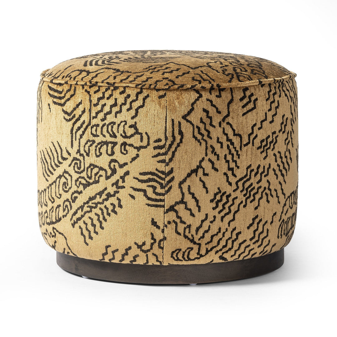Sinclair Round Ottoman - Balkan Ochre
