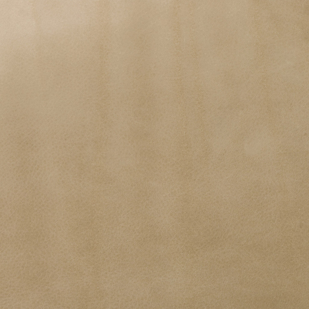 Sinclair Large Round Ottoman - Harness Burlap