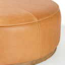 Sinclair Large Round Ottoman - Palermo Butterscotch