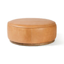 Sinclair Large Round Ottoman - Palermo Butterscotch