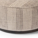 Sinclair Large Round Ottoman - Manchester Flint