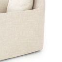 Banks Slipcover Swivel Chair - Cambric Ivory