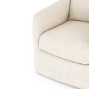 Banks Slipcover Swivel Chair - Cambric Ivory