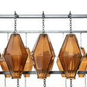 Adeline Rectangular Chandelier - Antiqued Iron