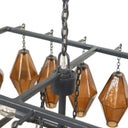 Adeline Rectangular Chandelier - Antiqued Iron