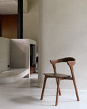 Bok Dining Chair | Varnished Teak | Brown