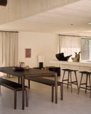 Bok Dining Table | Varnished Teak | Brown | Rectangular | 87" X 37"