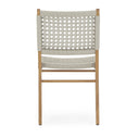 Delmar Outdoor Dining Chair - Ivory Rope | Natural Teak
