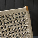 Delmar Outdoor Dining Chair - Ivory Rope | Natural Teak