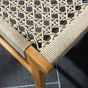 Delmar Outdoor Dining Chair - Ivory Rope | Natural Teak