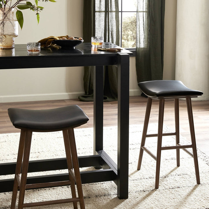 Union Bar Stool - Distressed Black