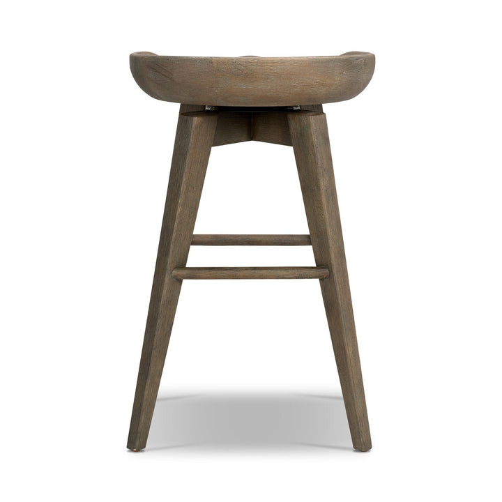 Paramore Swivel Counter Stool - Brushed Shale Grey