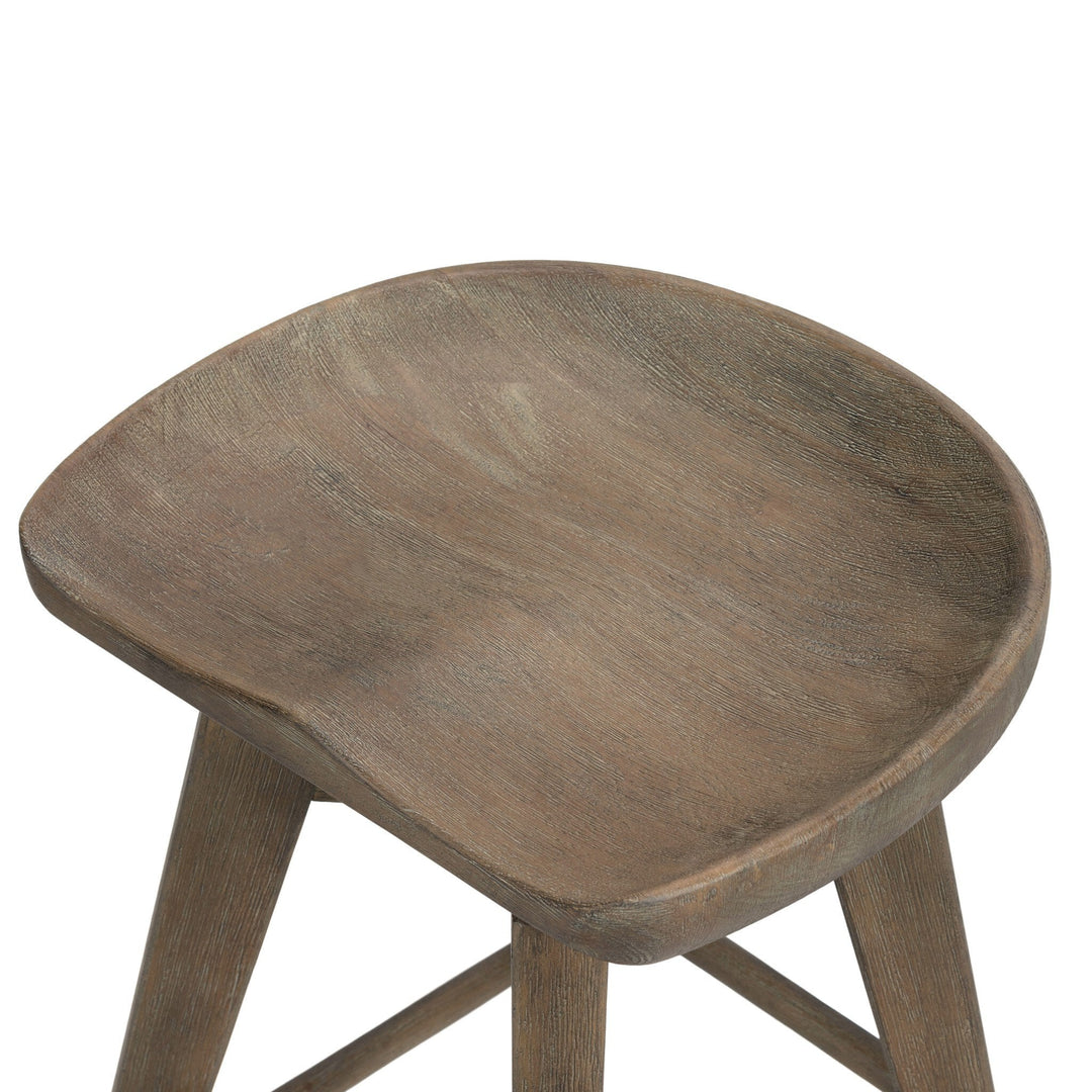 Paramore Swivel Counter Stool - Brushed Shale Grey