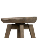 Paramore Swivel Counter Stool - Brushed Shale Grey