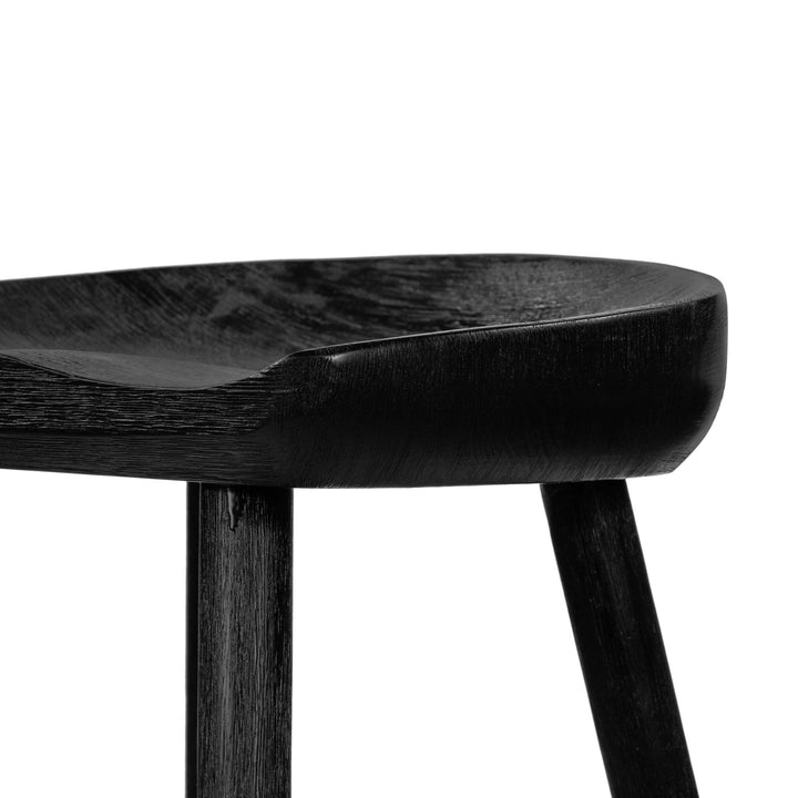 Barrett Counter Stool - Matte Black Parawood