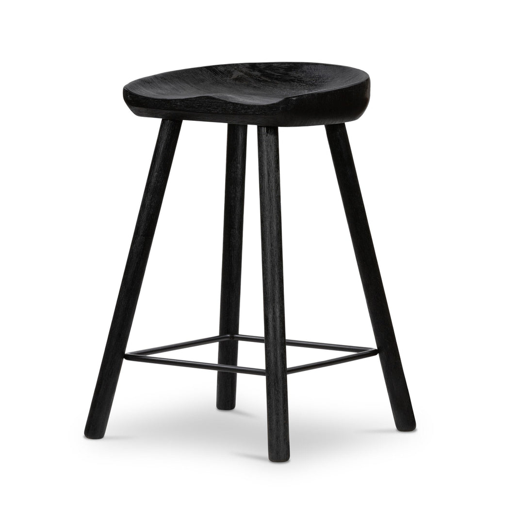 Barrett Counter Stool - Matte Black Parawood