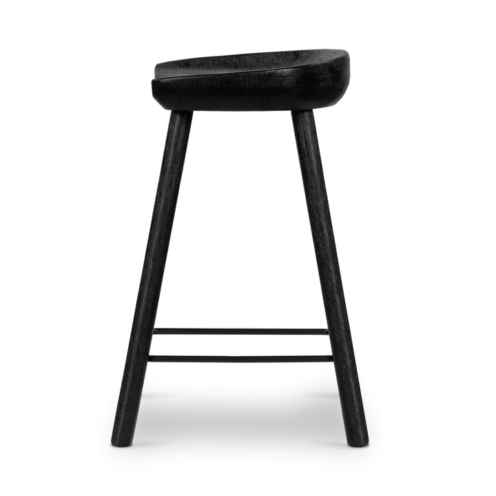Barrett Counter Stool - Matte Black Parawood