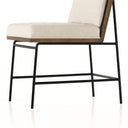 Crete Dining Chair - Savile Flax | Amber Oak