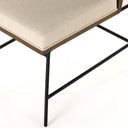 Crete Dining Chair - Savile Flax | Amber Oak