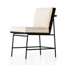 Crete Dining Chair - Savile Flax | Brushed Ebony