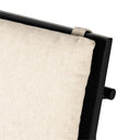 Crete Dining Chair - Savile Flax | Brushed Ebony