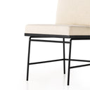 Crete Dining Chair - Savile Flax | Brushed Ebony