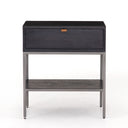 Trey Nightstand - Black Wash Poplar