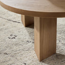 Mesa Round Coffee Table - Light Brushed Parawood | 38"
