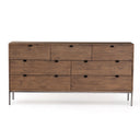 Trey 7 Drawer Dresser - Auburn Poplar