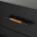 Rosedale 6 Drawer Tall Dresser - Ebony Oak Veneer