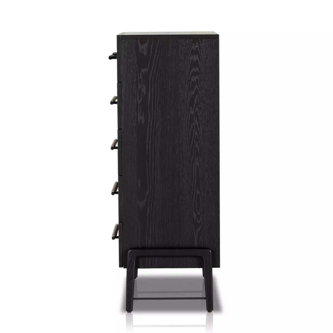 Lilydale Dresser | Tall | Ebony Oak Veneer