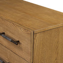 Rosedale 6 Drawer Tall Dresser - Amber Oak Veneer