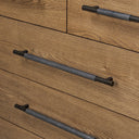Rosedale 6 Drawer Tall Dresser - Amber Oak Veneer