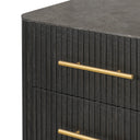 Fletcher Nightstand - Distressed Black