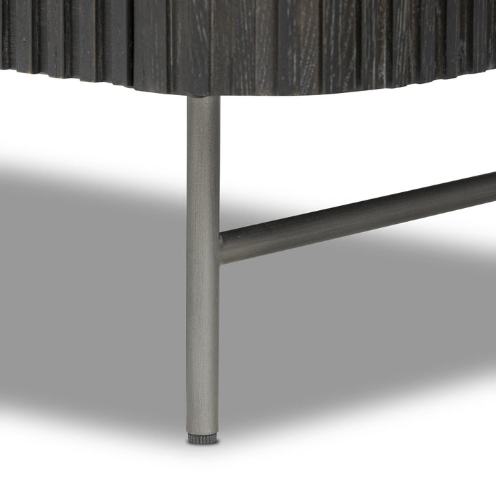 Fletcher Nightstand - Distressed Black