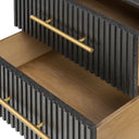 Fletcher Nightstand - Distressed Black