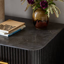 Fletcher Nightstand - Distressed Black