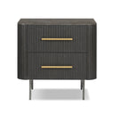 Fletcher Nightstand - Distressed Black