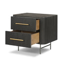 Fletcher Nightstand - Distressed Black