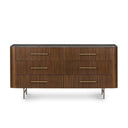 Fletcher 6 Drawer Dresser - Terra Brown Oak Veneer