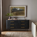 Fletcher 6 Drawer Dresser - Distressed Black