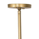 Astrid Chandelier - Antique Brass | Dark Brown Leather